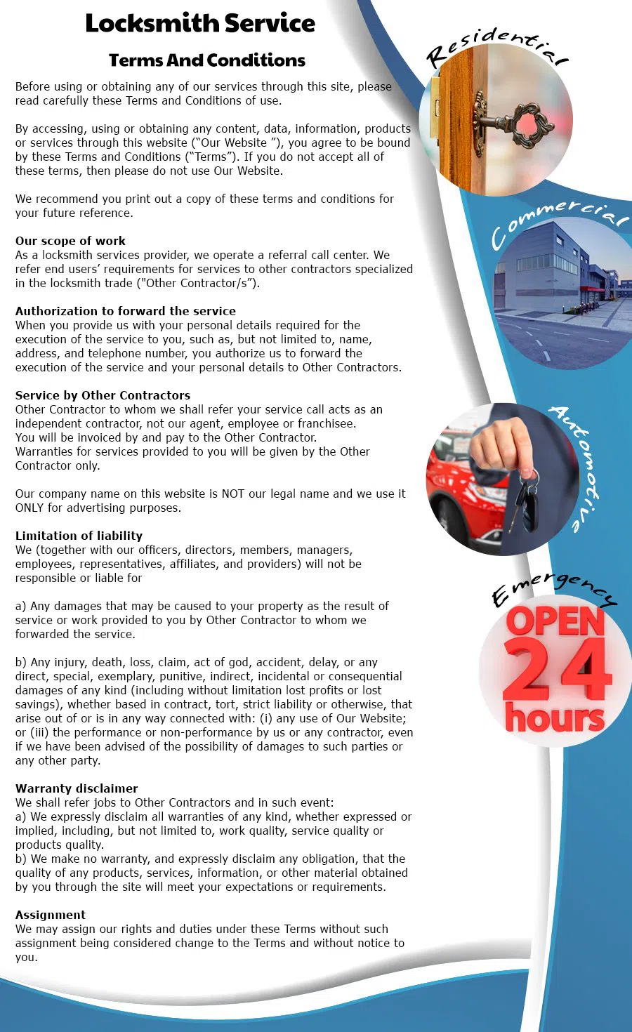 community Locksmith Store Johnstown, OH 740-214-1054 - terms-ls